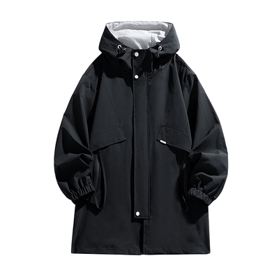 中长款夹克外套男加肥加大码男装