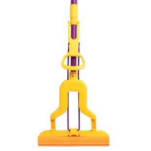 包邮巧妙洁对折海绵拖把吸水挤水免手洗拖布头家用卫生间地拖墩布