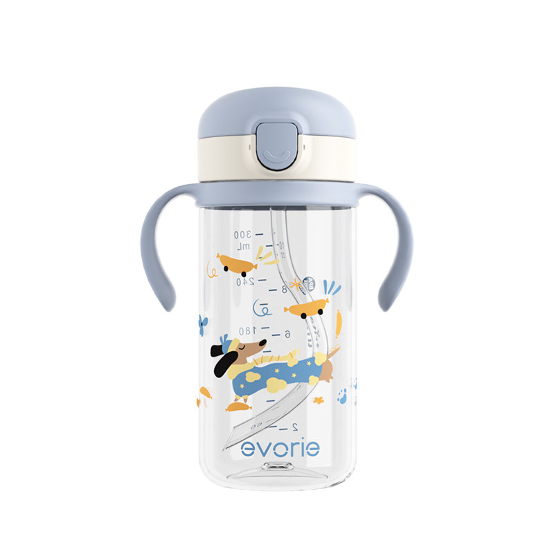 evorie爱得利宝宝水杯吸管杯