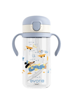 evorie爱得利宝宝水杯吸管杯