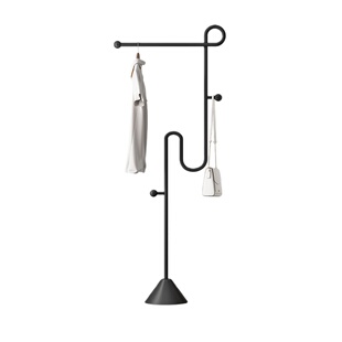 落地衣帽架卧室客厅不锈钢办公室挂衣服包包架不占空间立式置衣架