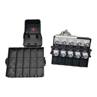 五路汽车电瓶保险盒5路保险改装用蓄电池正极保险丝盒外壳