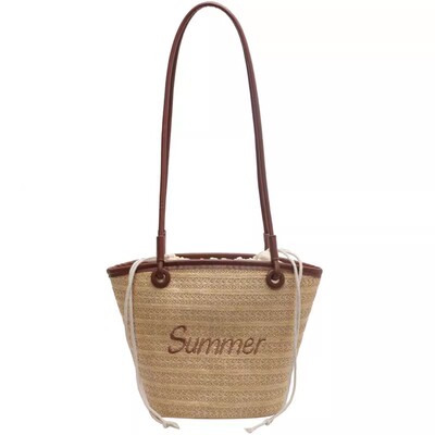 温度托特包大容量编织