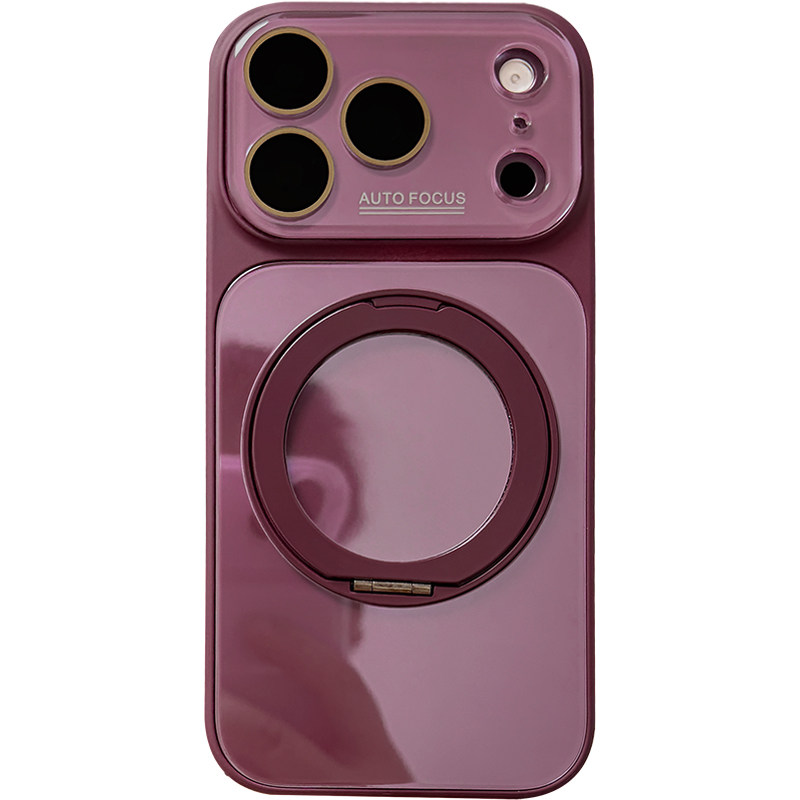 适用苹果18promax手机壳18pro秒变勃艮第酒红色17pro新款16pro磁吸支架iphone15pro镜头全包防摔14pro男女13