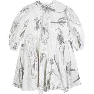 江南布衣童装长袖连衣裙原创小森林印花休闲春女童儿童jnbybyjnby