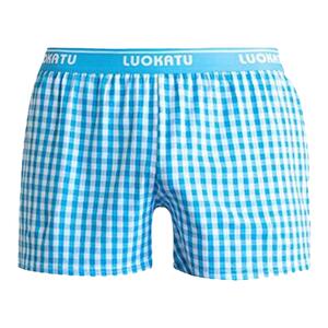 男士纯棉内裤阿罗裤小格子潮流宽松大码侧开衩平角裤全棉居家短裤
