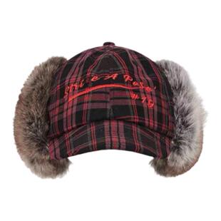 2024新款复古亚比风棒球帽鸭舌帽子女冬季保暖护耳雷锋帽辣妹时髦