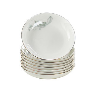 10个装家用陶瓷味碟轻奢骨瓷酒店调料碟子蘸料碗吐骨头小盘子醋碟