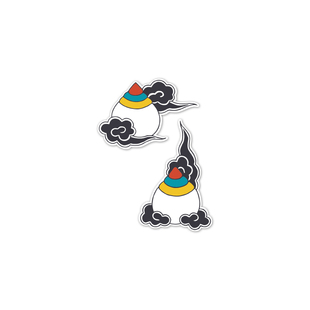 TLP反光车贴 吉祥梵文祥云火焰宝珠宝袋数珠念珠历练 防水贴纸