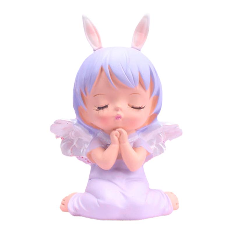 安妮宝贝可爱天使大翅膀女孩生日蛋糕装饰装扮摆件