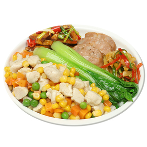 广州蒸烩煮玉米鸡肉丁170克冷冻简餐外卖料理包鸡肉美味热销产品