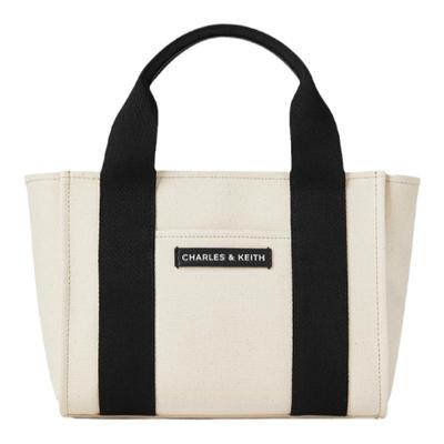 简约中号帆布手提单肩托特包