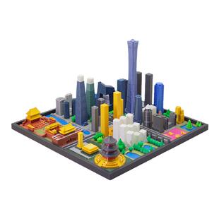 指尖之城北京模型超级城市diy拼装故宫鸟巢中信趣玩儿童益智礼物