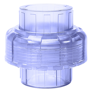 UPVC透明活接头对接接头连接件化工水管PVC管子管件直接配件32 50