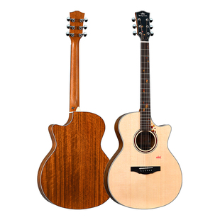 Kepma 卡普马F2S灯火阑珊单板木吉他40/41寸初学进阶民谣弹唱指弹