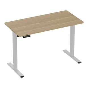 乐歌E2智能电动升降桌百搭实木电脑桌办公桌黑胡桃木色大板桌