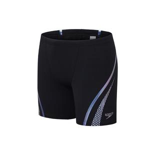 Speedo/速比涛 电气矩阵黑标复刻鲨鱼皮 渐变竞速中长泳裤男新款