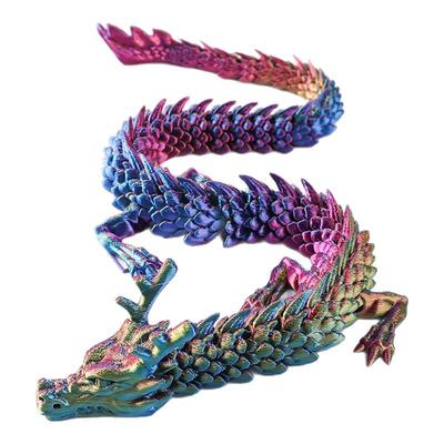 3D打印关节龙中国龙模型玩具摆件