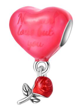 2024新品原创设计潘家风格手链珠子铜镀银心之吊饰无限爱意系列