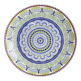 外贸手绘陶瓷盘子创意异域风情菜盘家用餐盘西餐牛排盘碗碟餐具