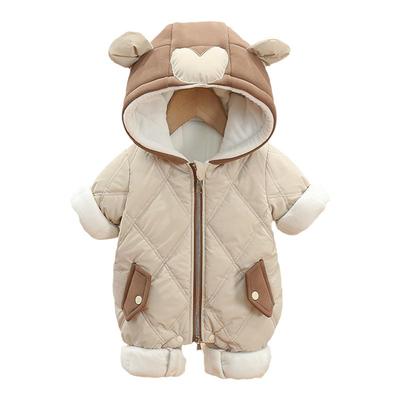 巴拉巴垃宝宝连体衣冬装加绒加厚