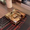 Rolls-Royce Crystal Ashtray - Gold, Premium Custom Edition