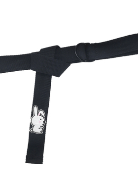 帆布腰带ins刺绣韩版学生牛仔