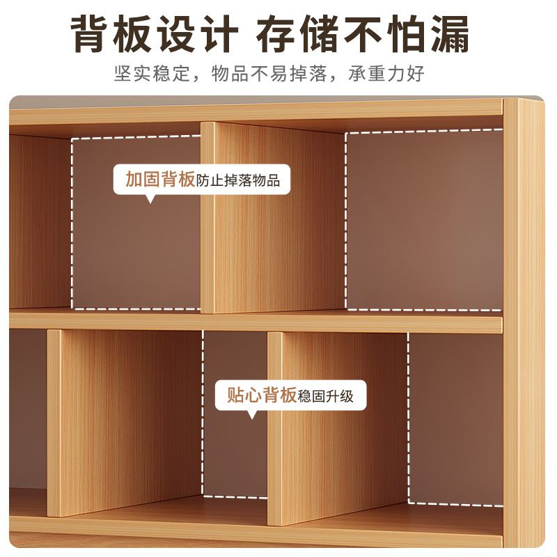 书架落地家用多功能收纳置物架储物柜客厅大容量书柜展示简易多层