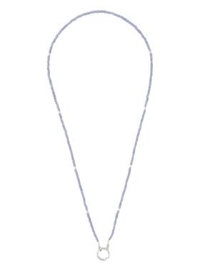 agete人气天然坦桑石甜甜圈项链