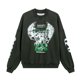 RRR123波士顿限定胶囊系列美式高街潮牌FOG男女宽松休闲圆领卫衣