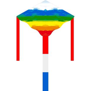 新款风筝网红卡通彩虹微风易飞手持成人户外小儿童大人专用高档