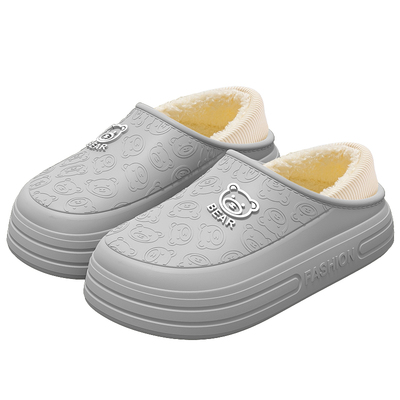 医用防水手术室棉拖鞋男士2025新款秋冬季室内家居保暖防臭棉鞋男