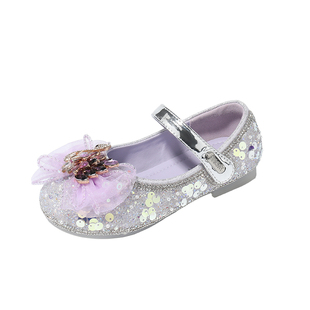 星期六童鞋水晶鞋女童2026春季新款儿童甜美百搭可爱小女孩公主鞋