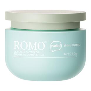 ROMO海盐控油去屑舒缓洗发水丰盈蓬松柔顺深层清洁头皮磨砂膏留香