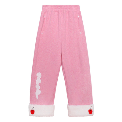 【樱桃与奶油】加绒长裤花边心形