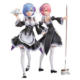 从零开始的异世界生活手办蕾姆拉姆雷姆女仆端茶杯盘子鬼化美模型