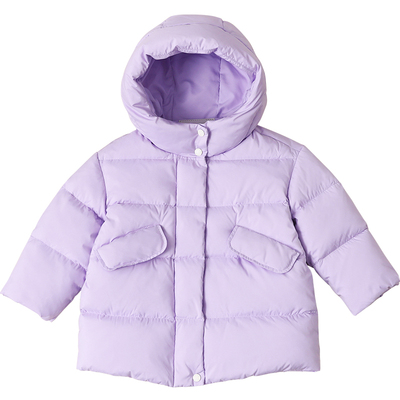 女童羽绒服中长款加厚连帽中小童大童亲子装儿童羽绒服男童23159