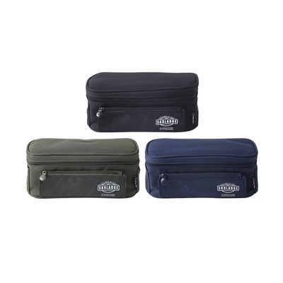 晨光双层大容量初中生笔袋男生款