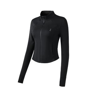 安欧兔【冰绷带】立领修身防晒衣女 速干春季连帽瑜伽服上衣外套