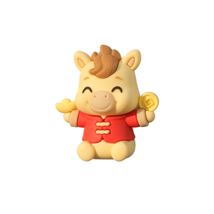 文化创意冰箱贴2026马年国潮磁吸贴马到功成新年春节新居氛围装饰