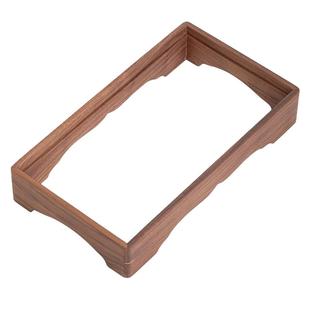 越一胡桃木20*37cm电茶炉木框架茶台茶桌电磁炉底座框实木边框架