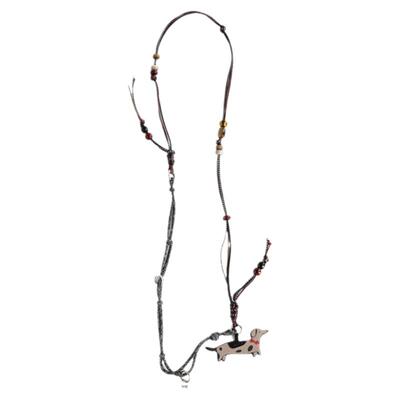 MOREOVER Lala小狗手机挂绳 纯手工编织原创防丢个性腕绳生日礼物