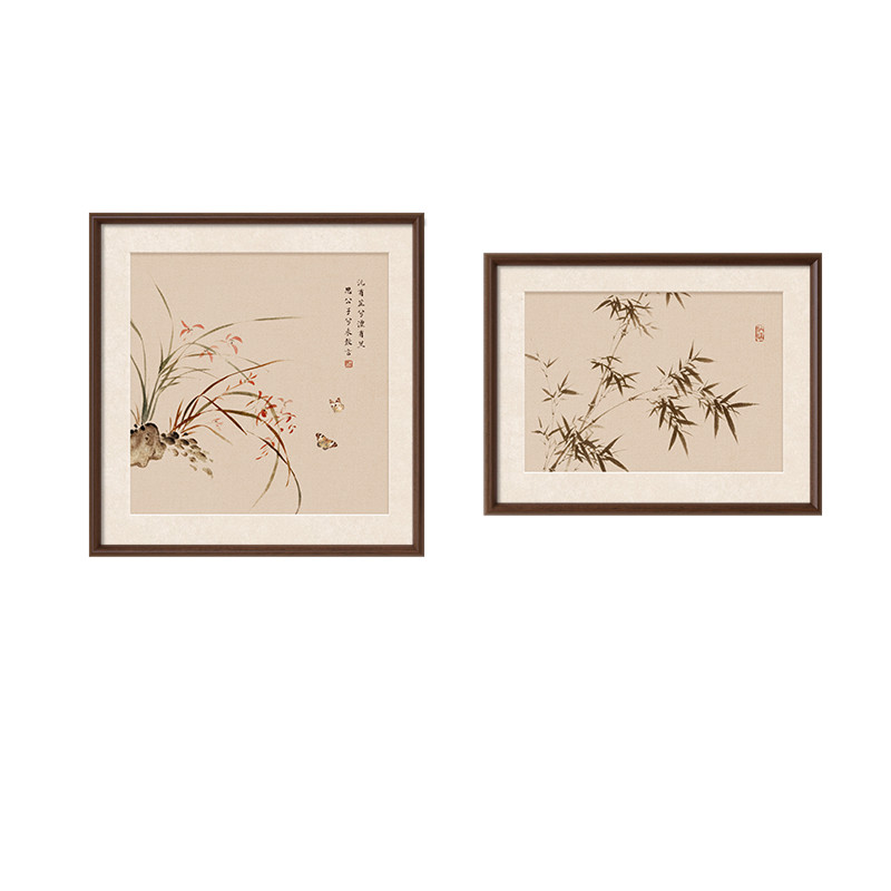 【宋氏美学】兰花卧室床头装饰画