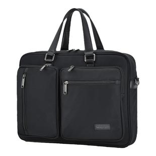 威豹男士公文包商务休闲手提包牛津布大容量通勤电脑斜挎包公事包