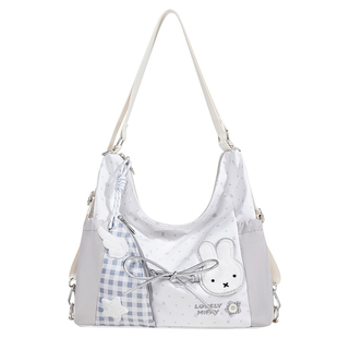 米菲印花大容量托特包2026卡通动漫单肩包通勤包大学生上课双肩包