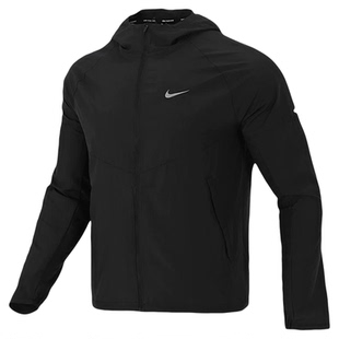 NIKE耐克男子风行者梭织透气拒水速干训练外套连帽DD4747-010