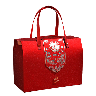 结婚专用中式风手提回礼袋糖盒