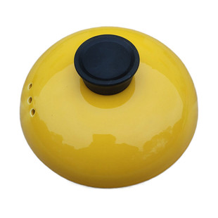 彩色陶瓷砂锅盖子配件橙黄粉橘红色汤锅炖锅盖电炖药壶盖汤煲锅盖