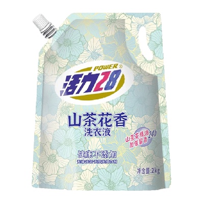 活力28山茶花香洗衣液2kg×1袋