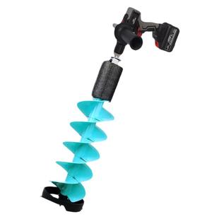 钓哈哈冬钓电动冰钻冰镩破冰打洞机打孔定位冰钓装备尼龙浮水钻头